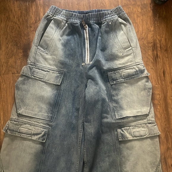Rick Owens DRKSHDW 2023 wide leg cargo jeans - Picture 5 of 14